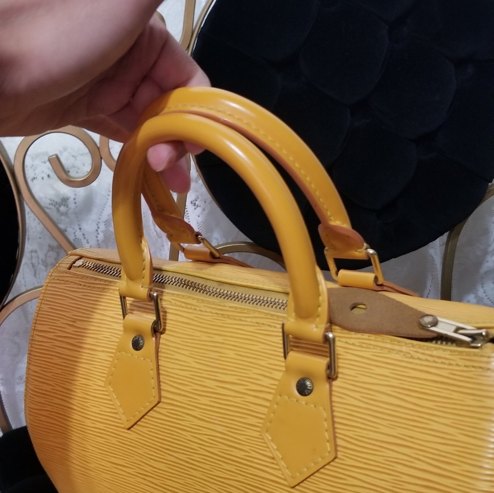 Louis Vuitton yellow speedy bag - Picture 8 of 9